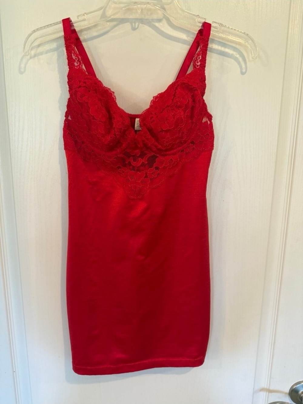 Victoria's Secret Red Lace Chemise Slip